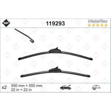 Valeo Kmrsfres Silecek 55 55 X2 Flatblade-Muz Tipi Landrover Discovery 3 04 Rangerover Sport 05