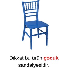 Norino Sağlam Plastik Mandella Trend Çocuk Sandalyesi Mavi