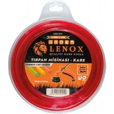Lenox Tools Tırpan Misinası 4 mm 29 Metre Yuvarlak Kalın Misina Çim Ot Biçme Yedek Misina