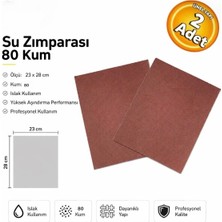 Sia S80 Su Zımparası 80 Kum 23X28 cm Sulu Zımpara Tabaka (2 Adet)