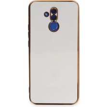 Verto Newface Huawei Mate 20 Lite Kılıf Volet Silikon - Beyaz