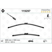 Valeo Kmrsfres Silecek Süpürgesi Ön Audi A4-A5-Q3-Q5-Macan 2008 600 x 500 mm