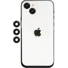 Verto Newface Apple iPhone 14 Shine Kamera Lens - Siyah