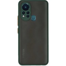 Verto Newface Infinix Hot 11S Kılıf Montreal Silikon Kapak - Yeşil