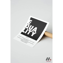 Modiwa Design Equality Tanım Posteri, Çerçevesiz Yüksek Kalite Duvar Afişi - Motivasyon Hediyesi