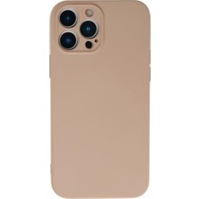 Verto Newface Apple iPhone 13 Pro Kılıf Nano Içi Kadife Silikon - Pudra