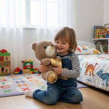 Kalp Tutan Kahverengi Sevimli Peluş Ayıcık 30CM