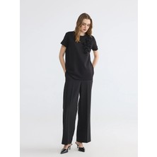 LC Waikiki Lcwaıkıkı Classic Siyah Regular Fit Kadın Pantolon