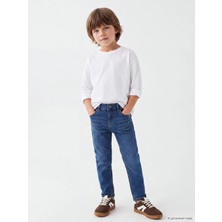 LC Waikiki Lcw Kids Indigo Slim Fit Erkek Çocuk Jean Pantolon