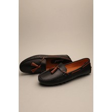Gondol Kadın Hakiki Deri Klasik Loafer Siyah 41 TTX.786