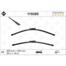 Valeo Kmrsfres Ön Silecek Süpürgesi Takimi Swf Corsa D 06-14 Corsa E 14-19 Adam 12-19 P207 07-13 P208 12-19 P2008 13-19 Partner-Berlingo 08-18 C3 19- Focus 04-12 Fiesta 12-17 Punto 08- 650-400MM Muz Tipi