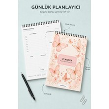 Liamir Studio Günlük Planlayıcı | Ajanda - Kelebek | Laminasyonlu Karton Kapak | A5 Boyut