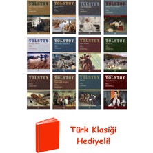 İletişim Yayınları Lev Nikolayeviç Tolstoy 12 Kitap Seti + Türk Klasiği Hediye