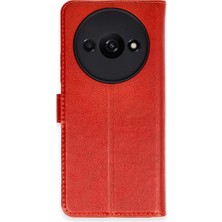 Aydogan's Ayd Xiaomi Redmi A3 4g Kılıf Trend S Plus Kapaklı Kılıf - Kırmızı