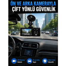Aydogan's Wifi Çift Kameralı Araç Içi Kayıt Kamerası 1080P Full Hd 170° Geniş Açılı Araç Kameras�