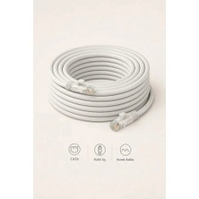 15 Metre Cat6 Kablo RJ45 Gigabit Ethernet Internet Lan Kablosu