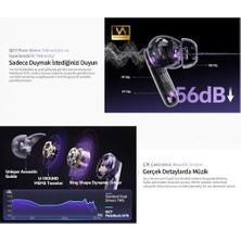 Qcy Melobuds N70, Bluetooth 5.2, Kulak Içi Kulaklık, Siyah, Hi-Res Audio, Ldac, 50DB Hibrit Anc, 50 Saat Pil Ömrü, Kablosuz Şarj