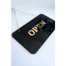 Kuzeylina Open / Closed Kapı Tabelası – Tüm İşletmeler için Şık ve Sade Tasarım