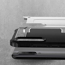 Xiaomi Mi A3 ile Uyumlu Çift Katman Koruyucu Crash Military Tank Kılıf - Gold