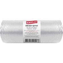 Ekonomik Endüstriyel Mini Şeffaf Çöp Torbası 40’lı 40X50 Cm, Yırtılmaya Dayanıklı & Sızdırmaz Küçük Boy Çöp Poşeti, Çift Katlı, Geri Dönüştürülebilir, Mutfak, Ofis, Ev Atıkları Için