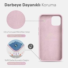 iPhone Kılıf Ince Sıvı Silikon 3 Katmanlı Tam Kaplamalı Yumuşak Jel Kauçuk Kılıf Kapak (Kapalı Lila, iPhone 11)