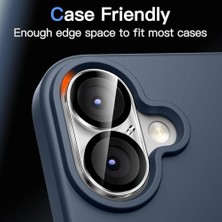 iPhone 17 Uyumlu Full Kamera Lens Koruyucu Darbe Dayanıklı Temperli Cam Tam Koruyucu Hd Şeffaf Kamera Lens Cam Film Çizilme Önleyici