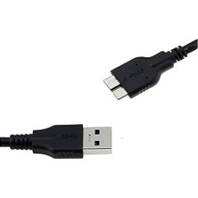 USB 3.0 Taşınabilir HDD Harddisk Veri Ara Bağlantı Kablosu 1 Metre Siyah 4280