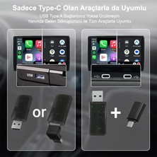 Dark Mini Pro Duo 2in1 Araç Kiti Wireless/kablosuz Carplay ve Android Auto Adaptörü