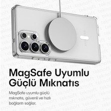 Galaxy S25 Için Origin Serisi Magsafe ile Uyumlu Yükseltilmiş Lens Çerçeveli ve Metal Tuş Takımlı Ultra Güçlü Darbeye Dayanıklı Yumuşak Silikon Kılıf (Galaxy S25)
