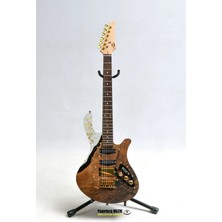 Puandorg Elektro Gitar Gold Custom Epoksi & Yıllanmış Ağaç Kişiye Özel