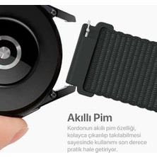 22MM ile Uyumlu Saatler Için Hasır 46MM Yumuşak Naylon Kordon  Watch (Gt6 Pro/gt6/gt5 Pro/gt5/gt4/watch 4 Pro/gt3/gt3 Pro/gt2/gt2 Pro)