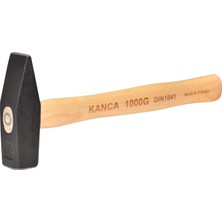 Kanca Özel Isıl Işlemli Ergonomik Ahşap Saplı Dövme Çelik Çekiçi, 1000GR