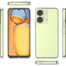 ile Xiaomi Redmi 13C Uyumlu Şeffaf Clear Silikon Yüksek Kalite Darbeye Dayanıklı Şık Telefon Kılıfı (Xiaomi Redmi 13C)