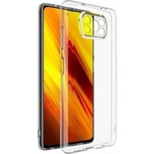 Poco X3 Nfc ile Uyumlu Kılıf Şeffaf Silikon Kamera Korumalı 3D
