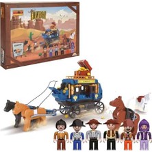 Cowboy Set Askerler ve Kızılderililier 6 Figürlü 360 Parça