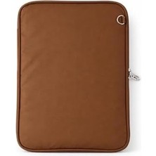 13" - 14'' - 15'' Inç Uyumlu Kahverengi Notebook Laptop Çantası Omuz Askılı Su Geçirmez Kumaş