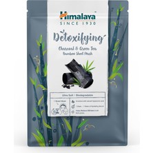 Himalaya Detox Etkili Kağıt Maske, Aktif Kömür, Yeşil Çay, Hyaluronic Acid, Bambu, Geri Dönüştürüleriblir, Tüm Ciltler, 30 gr