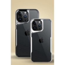 iPhone 15 Pro Max Kılıf Boyi Silikon Kapak Telefon Kılıfı (Titanyum Gri)