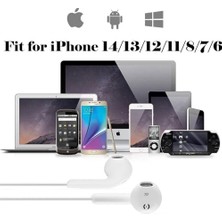 iPhone ile Uyumlu 14/13/12/11/8/7/x/pro/pro Max Için Kulaklık, Kablolu, Kulak Içi Kulaklık, Hi-Fi Stereo Uyumlu Kulaklık, Kablolu Kulaklık