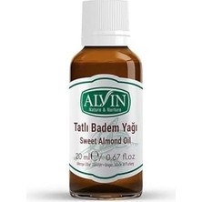 Alvin Yağı Almond Oil, Doğal, 20 ml