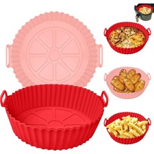 Airfryer Silikon Pişirme Kabı - Hava Fritözü Kalıbı Air Fryer Aksesuar Pişirme Kabı - Tüm Airfryer'lara Uyumlu
