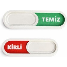 Temiz Kirli Göstergeli Manyetik Magnet - Bulaşık Makinesi Durum Göstergesi Kaydırmalı Magnet
