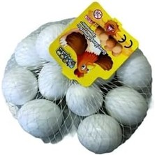 Oyuncak Yumurta Filede Boyama Yumurtası 10 Adet Boyanabilir Yumurta, Çok Renkli