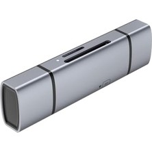 USB 3.2 Type-C ve Usb-A Otg Sd ve Micro Sd Hafıza Kart Okuyucu