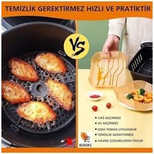 Airfryer Pişirme Kağıdı 50 Adet Airfrey Yagli Kagit Pisirme Kagidi Fritoz Air Fryer Hava Fritözü