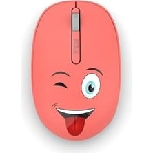 Inca Weeny IWM-245T Desing 3D Wireless Turuncu Mouse,sevimli Emoji Karakterli,2.4 Ghz Usb,ergonomik Zarif Kullanım Şekli, Konforlu Dokunuş HISSI,1200 Dpi, 10M Çekim Mesafesi,uyku Modu
