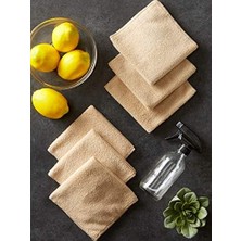 Dıı Mikrofiber Çok Amaçlı Temizlik Bezi, Mutfak, Bulaşık Makinesi, Araba, Toz Alma, Kurutma, Bez Için Mükemmel, 30,5 x 30,5 Cm, 6 Adet, Boz Kahverengi