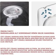 Çift Cidarlı Cam Kupa Ev Ofis Fincanı Çift Katlı Isı Yalıtımlı Kulplu Cam Bardak (2 Adet Helsinki 250 Ml)