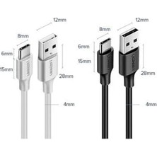 USB Type-C Şarj ve Data Kablosu, Siyah 1 Metre
