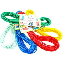 Tek-Iş Pvc Kaplı Çamaşır Ipi, 10 Metre, Renkli